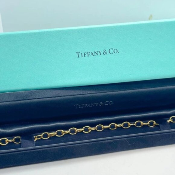 Tiffany & Co. 18K Clasping Charm Bracelet Yellow Gold 9 Clasping Links 7.5" - Picture 4 of 9